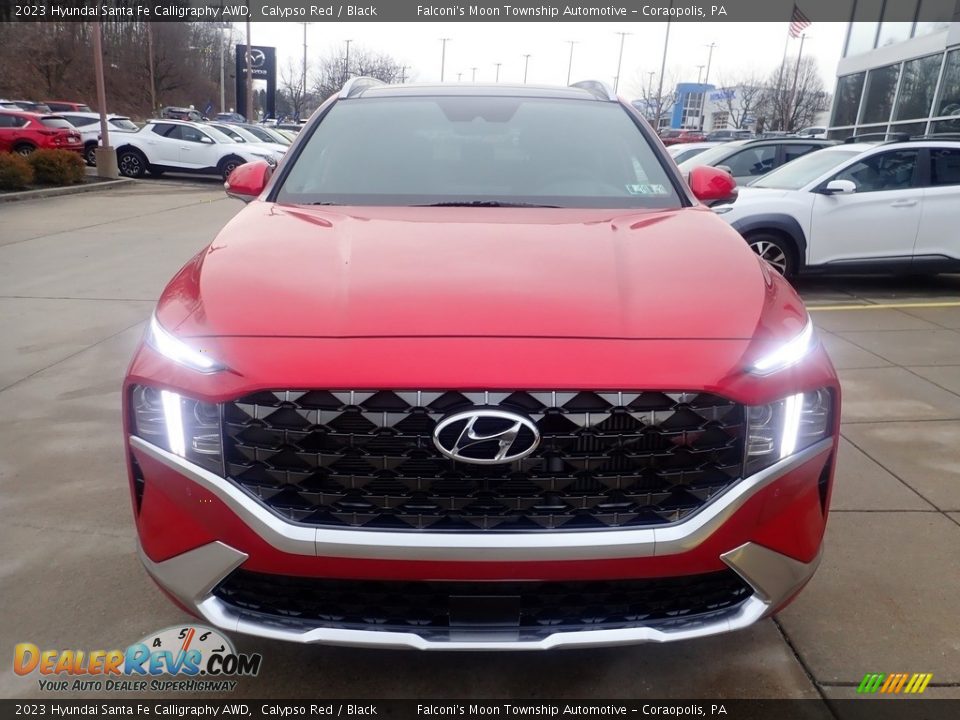 2023 Hyundai Santa Fe Calligraphy AWD Calypso Red / Black Photo #8