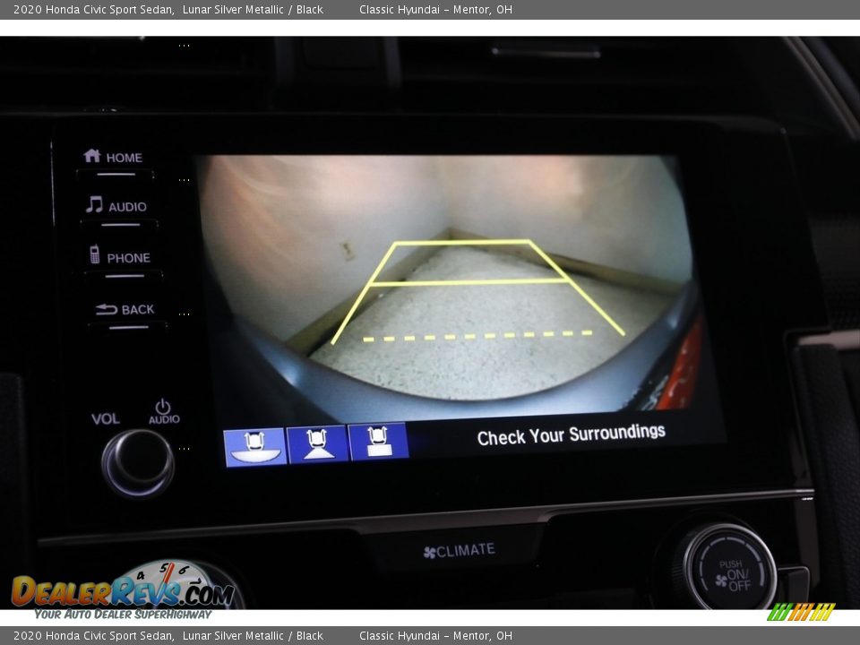 2020 Honda Civic Sport Sedan Lunar Silver Metallic / Black Photo #12