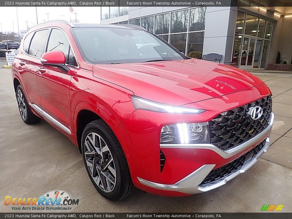 Calypso Red 2023 Hyundai Santa Fe Calligraphy AWD Photo #9