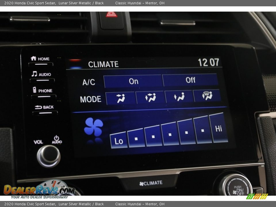 2020 Honda Civic Sport Sedan Lunar Silver Metallic / Black Photo #13