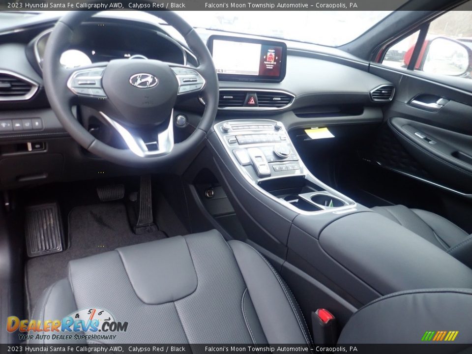 Black Interior - 2023 Hyundai Santa Fe Calligraphy AWD Photo #13