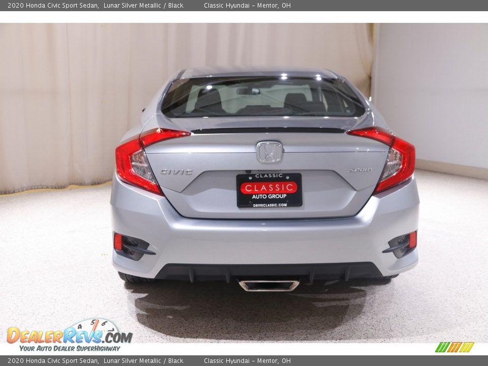 2020 Honda Civic Sport Sedan Lunar Silver Metallic / Black Photo #19