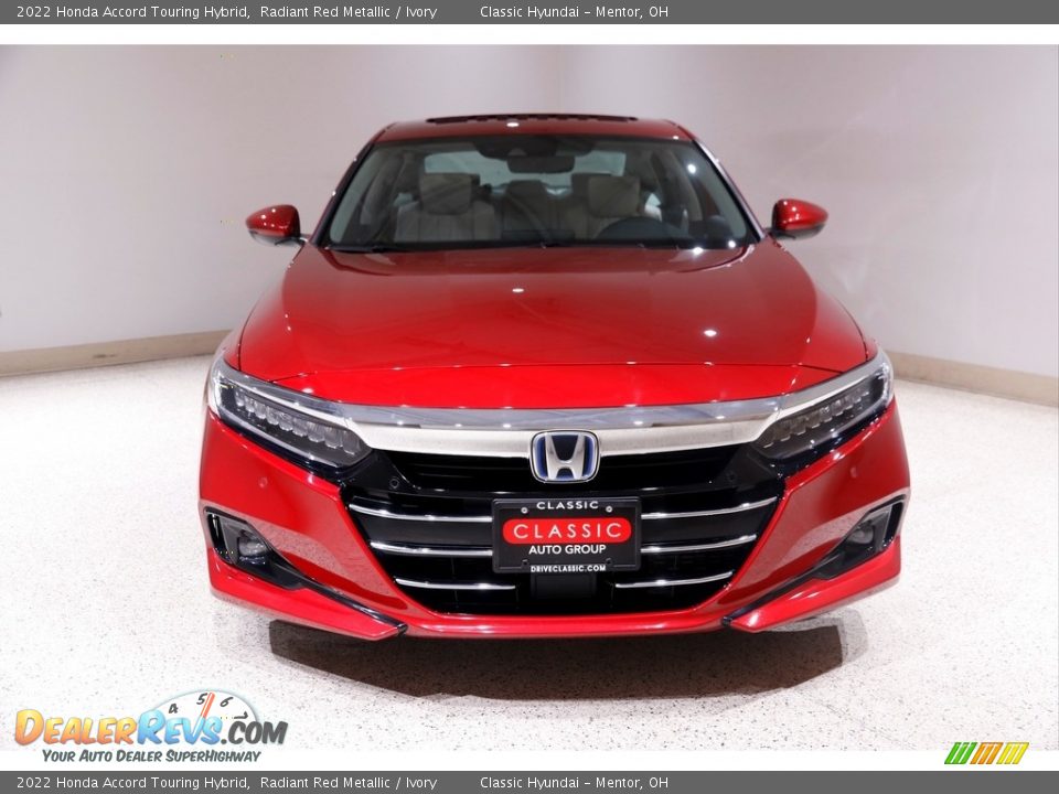 2022 Honda Accord Touring Hybrid Radiant Red Metallic / Ivory Photo #2