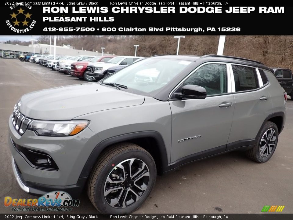 2022 Jeep Compass Limited 4x4 Sting Gray / Black Photo #1