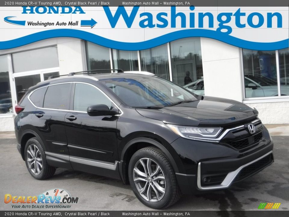 2020 Honda CR-V Touring AWD Crystal Black Pearl / Black Photo #1