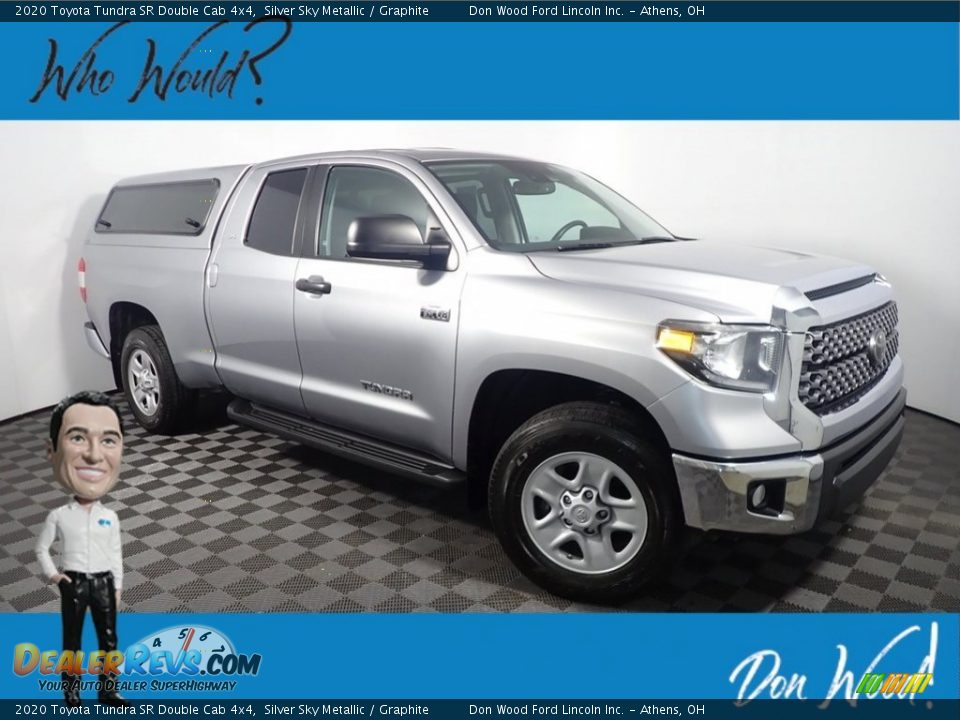 2020 Toyota Tundra SR Double Cab 4x4 Silver Sky Metallic / Graphite Photo #1
