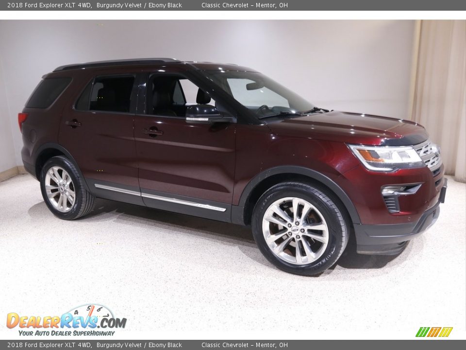 2018 Ford Explorer XLT 4WD Burgundy Velvet / Ebony Black Photo #1