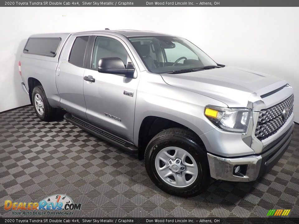 2020 Toyota Tundra SR Double Cab 4x4 Silver Sky Metallic / Graphite Photo #3