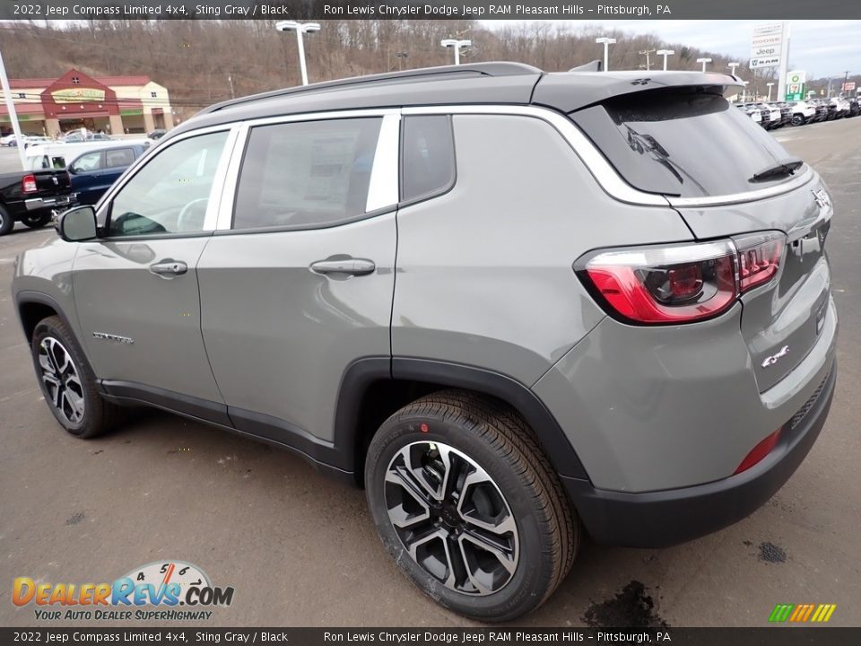 2022 Jeep Compass Limited 4x4 Sting Gray / Black Photo #3