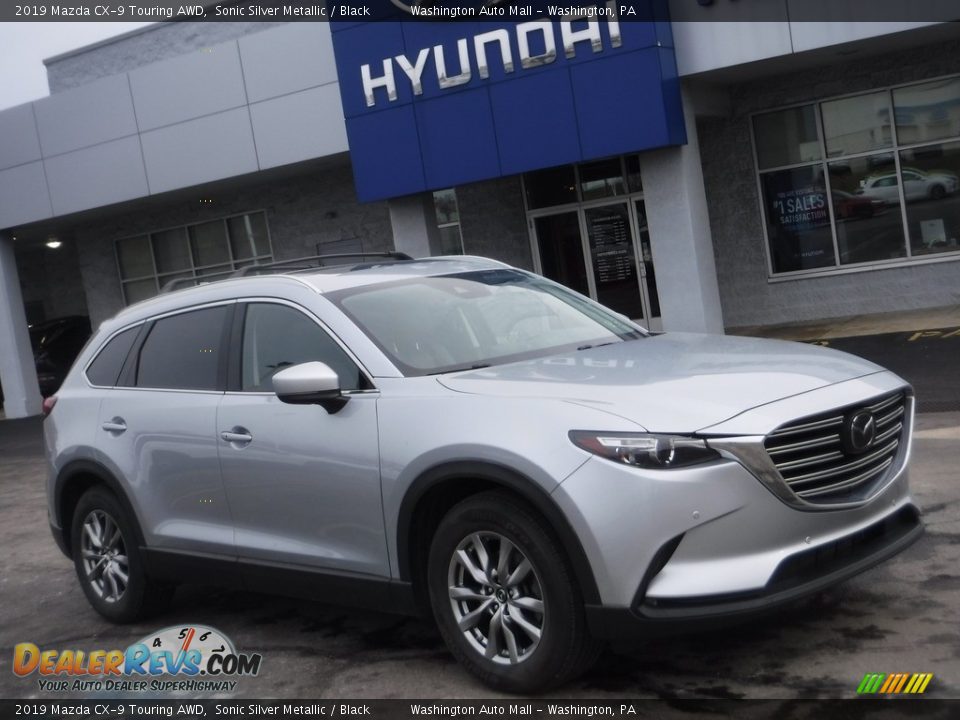 2019 Mazda CX-9 Touring AWD Sonic Silver Metallic / Black Photo #2