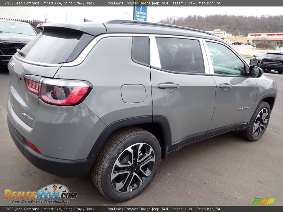 2022 Jeep Compass Limited 4x4 Sting Gray / Black Photo #6