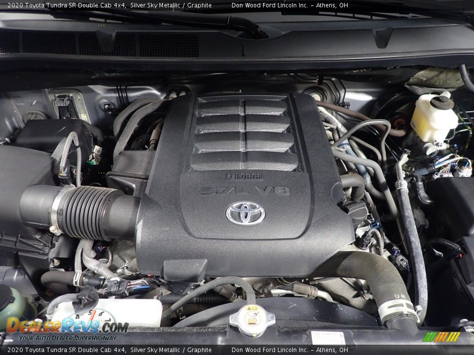 2020 Toyota Tundra SR Double Cab 4x4 Silver Sky Metallic / Graphite Photo #7
