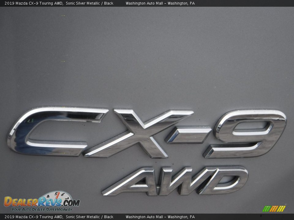 2019 Mazda CX-9 Touring AWD Sonic Silver Metallic / Black Photo #10
