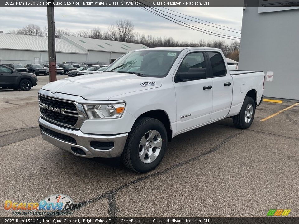 Front 3/4 View of 2023 Ram 1500 Big Horn Quad Cab 4x4 Photo #3