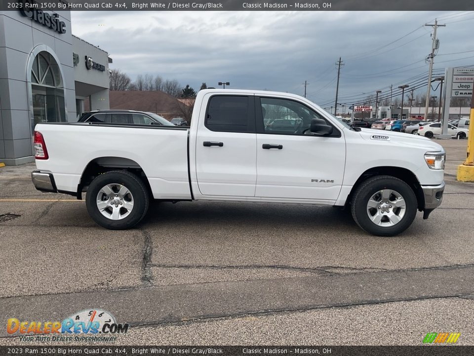 Bright White 2023 Ram 1500 Big Horn Quad Cab 4x4 Photo #5