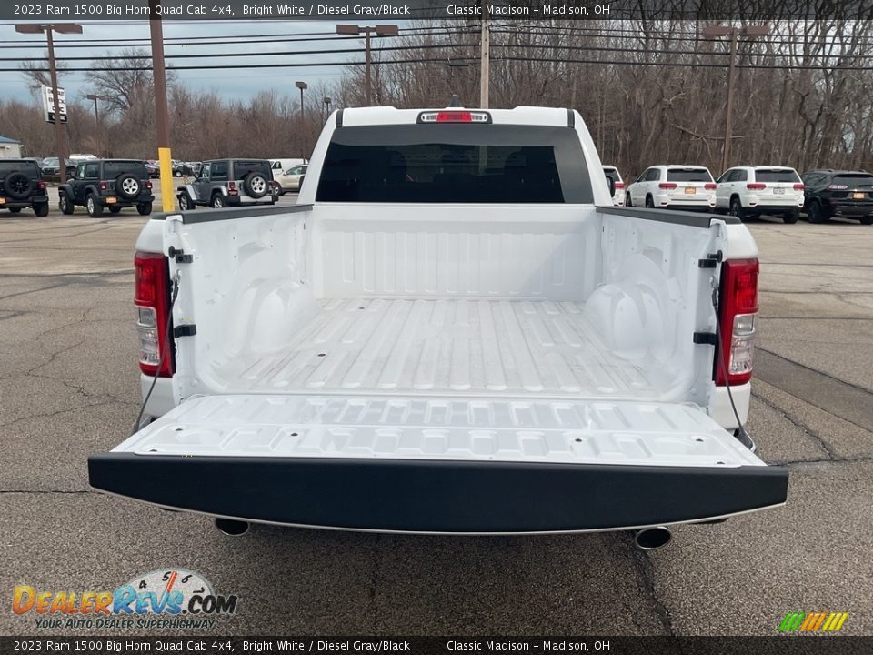 2023 Ram 1500 Big Horn Quad Cab 4x4 Bright White / Diesel Gray/Black Photo #7