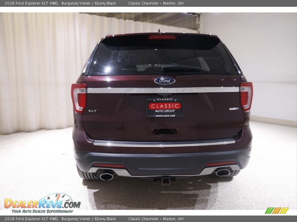 2018 Ford Explorer XLT 4WD Burgundy Velvet / Ebony Black Photo #23