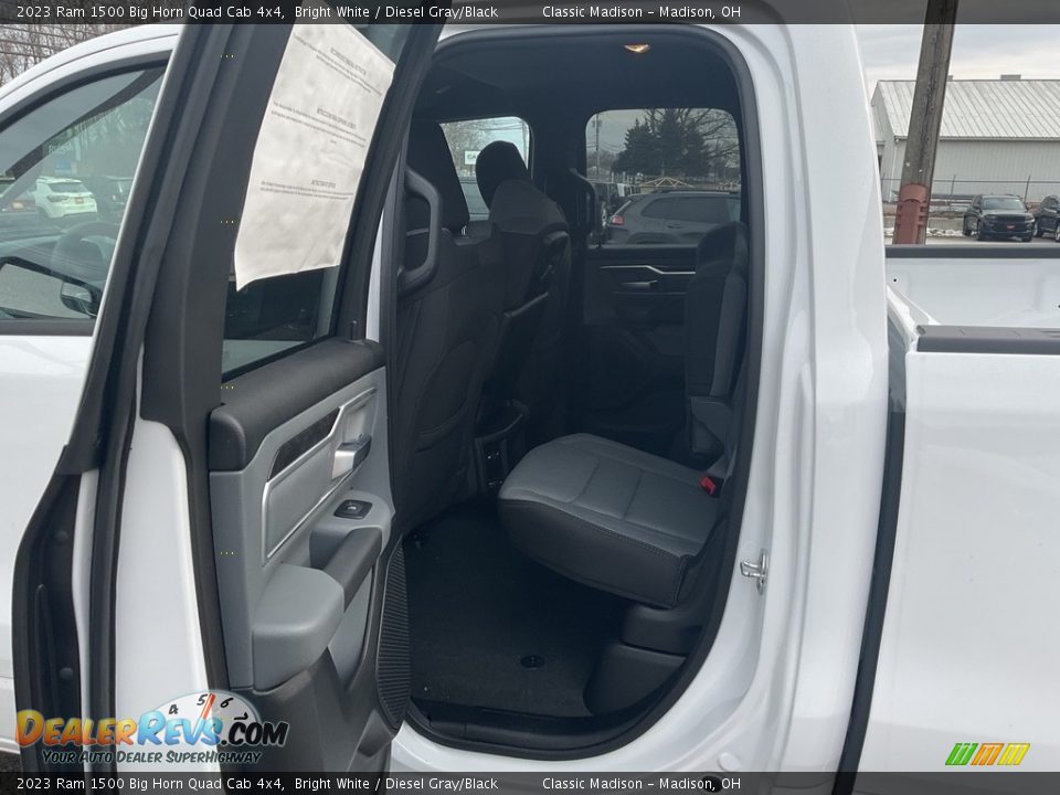 2023 Ram 1500 Big Horn Quad Cab 4x4 Bright White / Diesel Gray/Black Photo #9