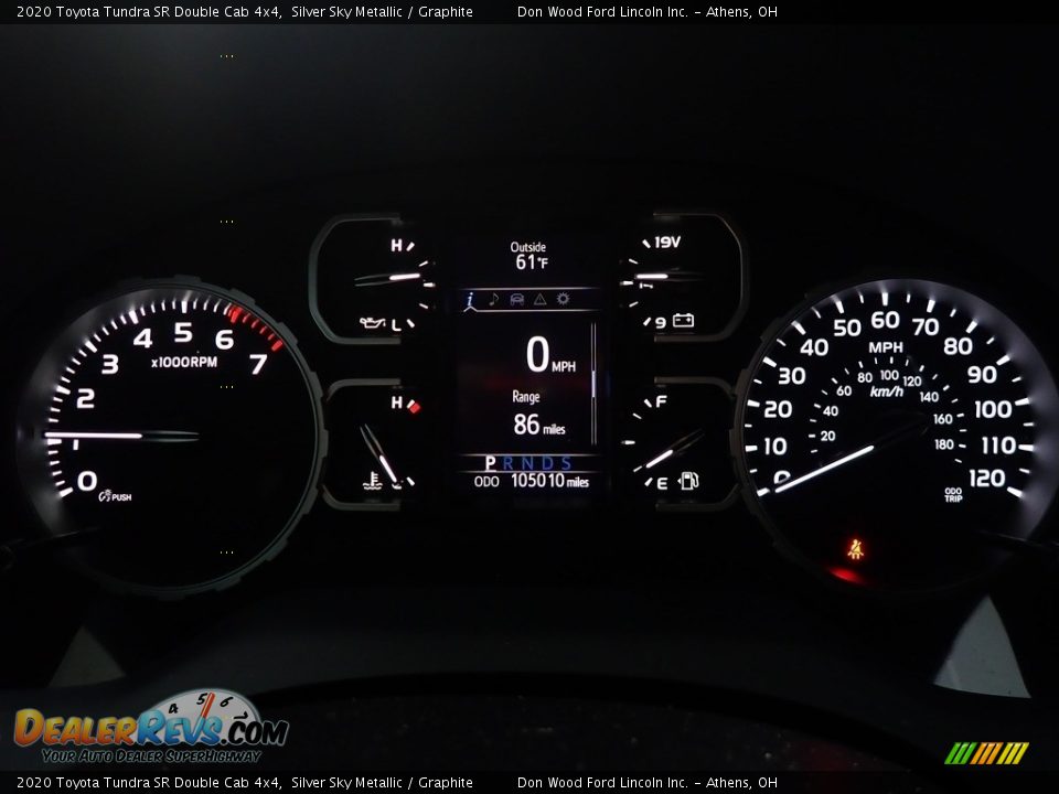 2020 Toyota Tundra SR Double Cab 4x4 Silver Sky Metallic / Graphite Photo #25