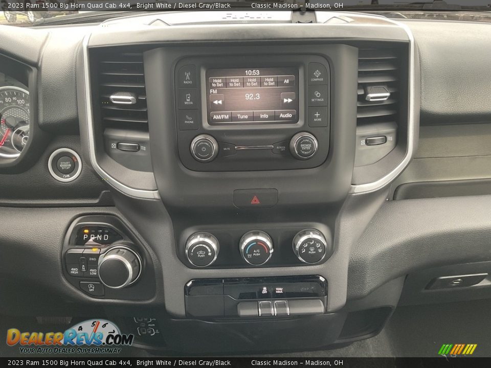 2023 Ram 1500 Big Horn Quad Cab 4x4 Bright White / Diesel Gray/Black Photo #12