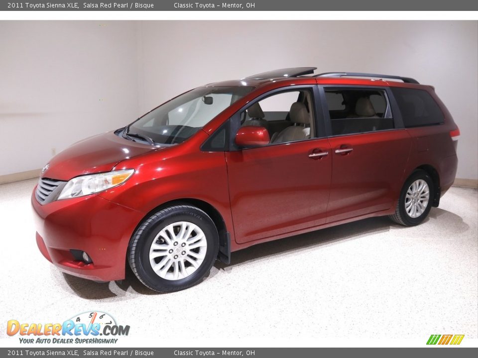 2011 Toyota Sienna XLE Salsa Red Pearl / Bisque Photo #3