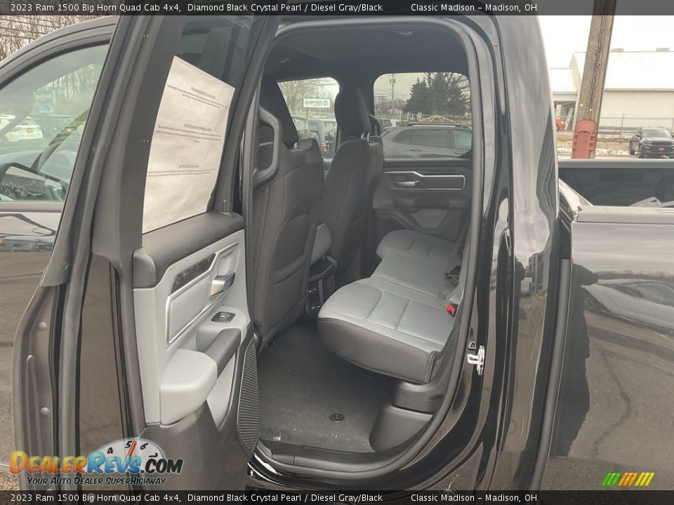 2023 Ram 1500 Big Horn Quad Cab 4x4 Diamond Black Crystal Pearl / Diesel Gray/Black Photo #9