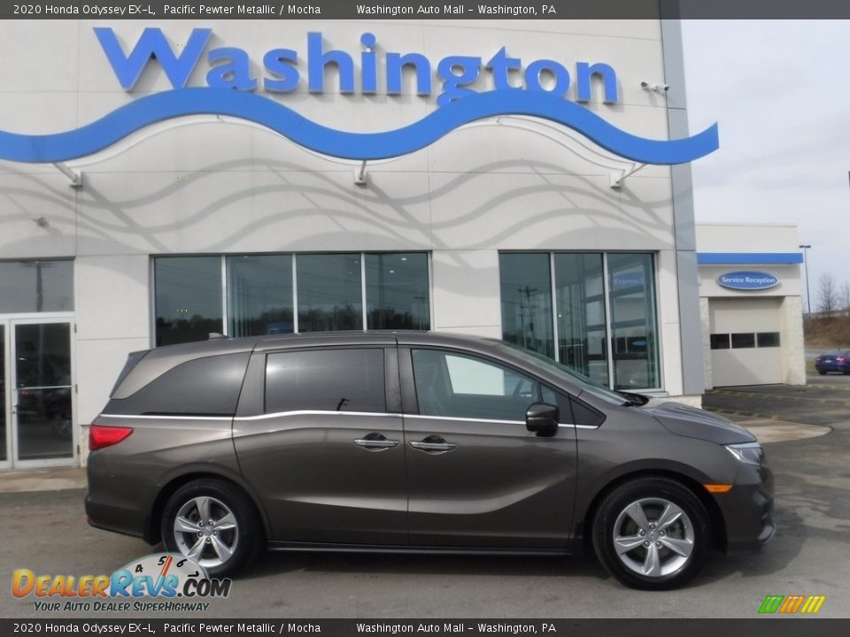 2020 Honda Odyssey EX-L Pacific Pewter Metallic / Mocha Photo #2