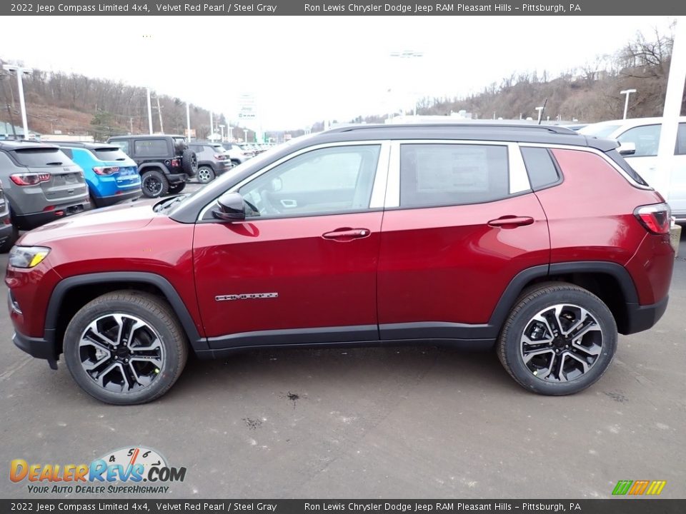 Velvet Red Pearl 2022 Jeep Compass Limited 4x4 Photo #2