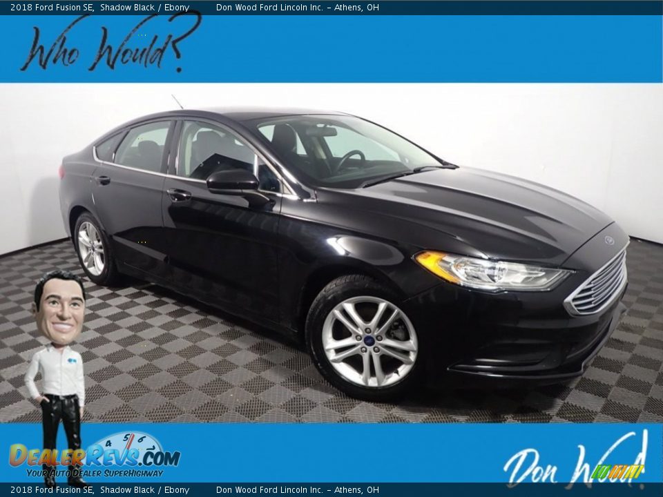 2018 Ford Fusion SE Shadow Black / Ebony Photo #1
