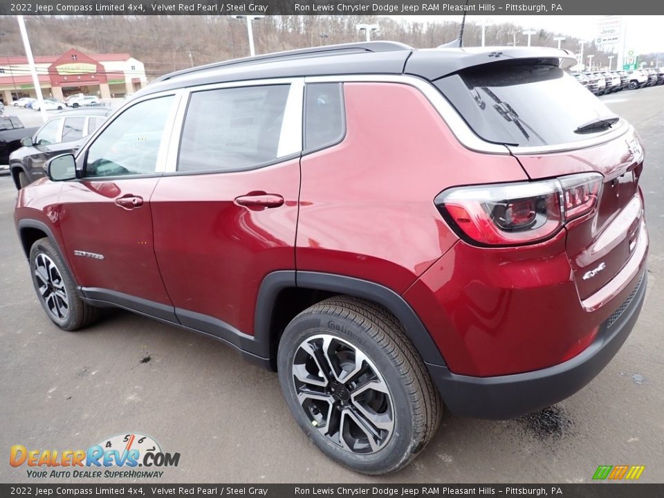 Velvet Red Pearl 2022 Jeep Compass Limited 4x4 Photo #3