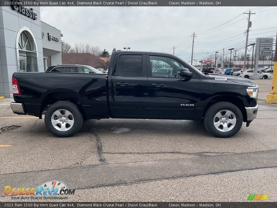 Diamond Black Crystal Pearl 2023 Ram 1500 Big Horn Quad Cab 4x4 Photo #5