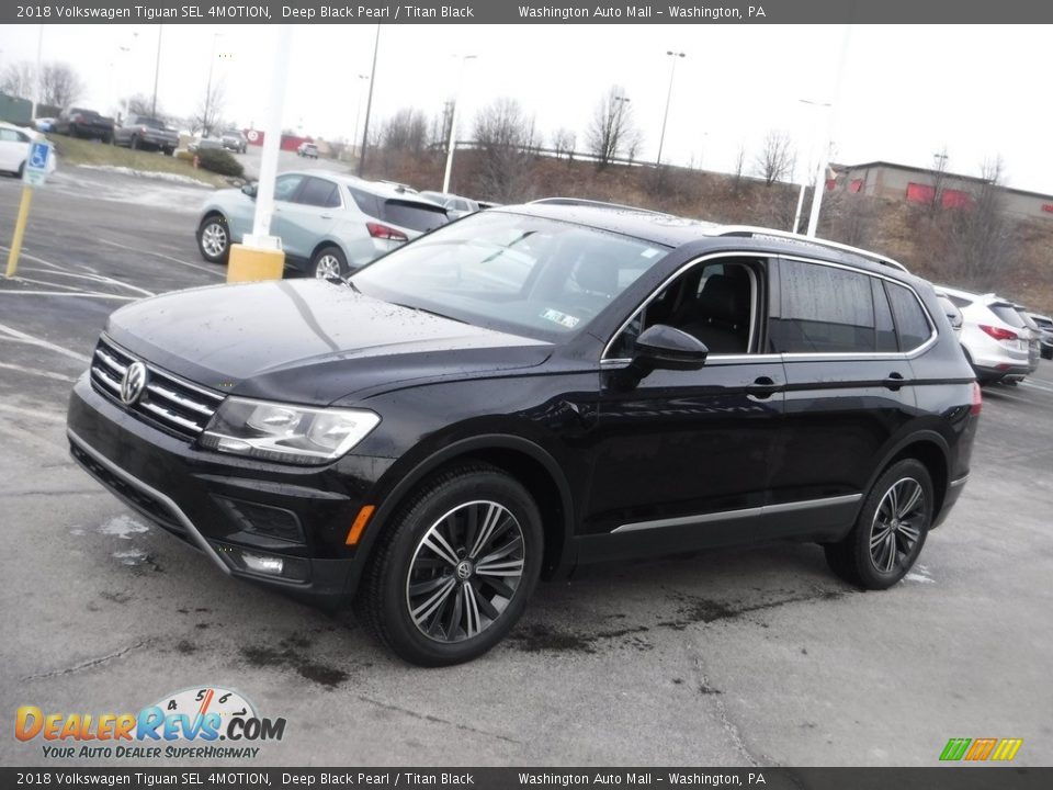 2018 Volkswagen Tiguan SEL 4MOTION Deep Black Pearl / Titan Black Photo #6