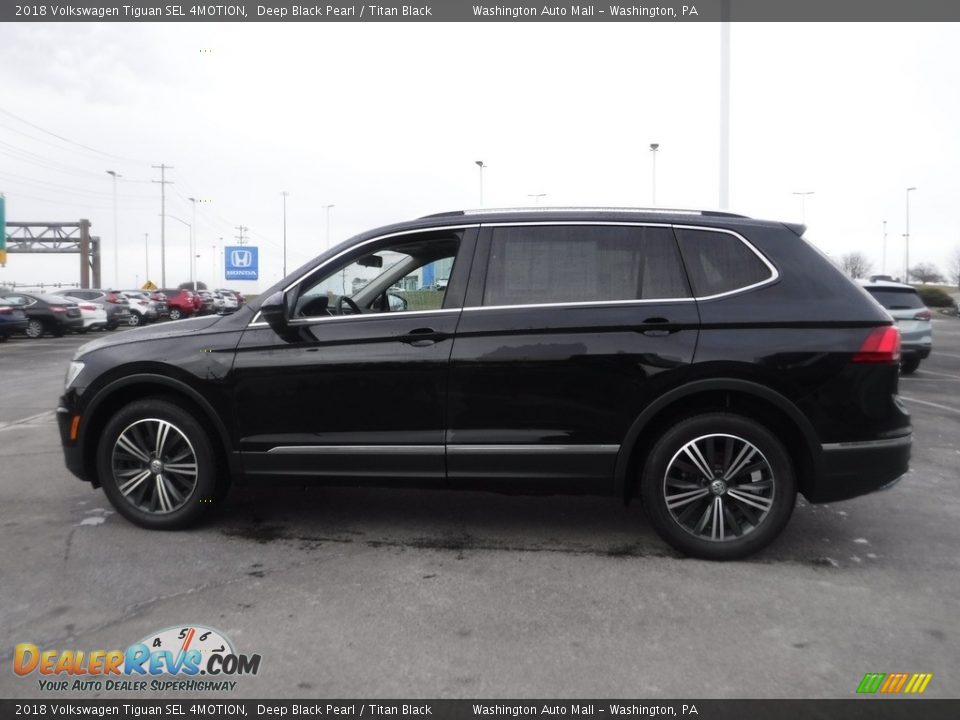 2018 Volkswagen Tiguan SEL 4MOTION Deep Black Pearl / Titan Black Photo #7