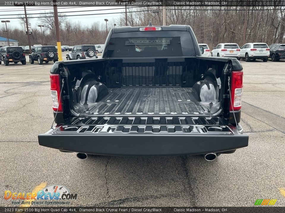 2023 Ram 1500 Big Horn Quad Cab 4x4 Diamond Black Crystal Pearl / Diesel Gray/Black Photo #7
