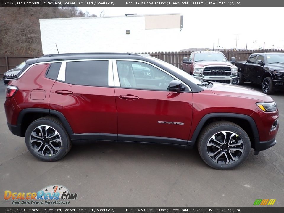 Velvet Red Pearl 2022 Jeep Compass Limited 4x4 Photo #7