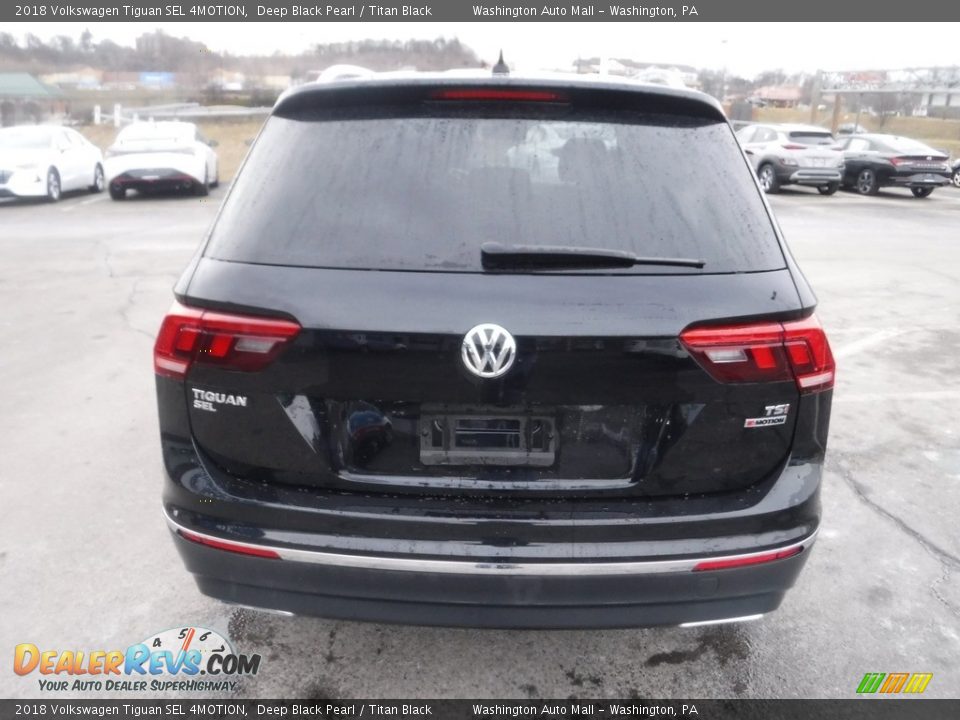 2018 Volkswagen Tiguan SEL 4MOTION Deep Black Pearl / Titan Black Photo #10