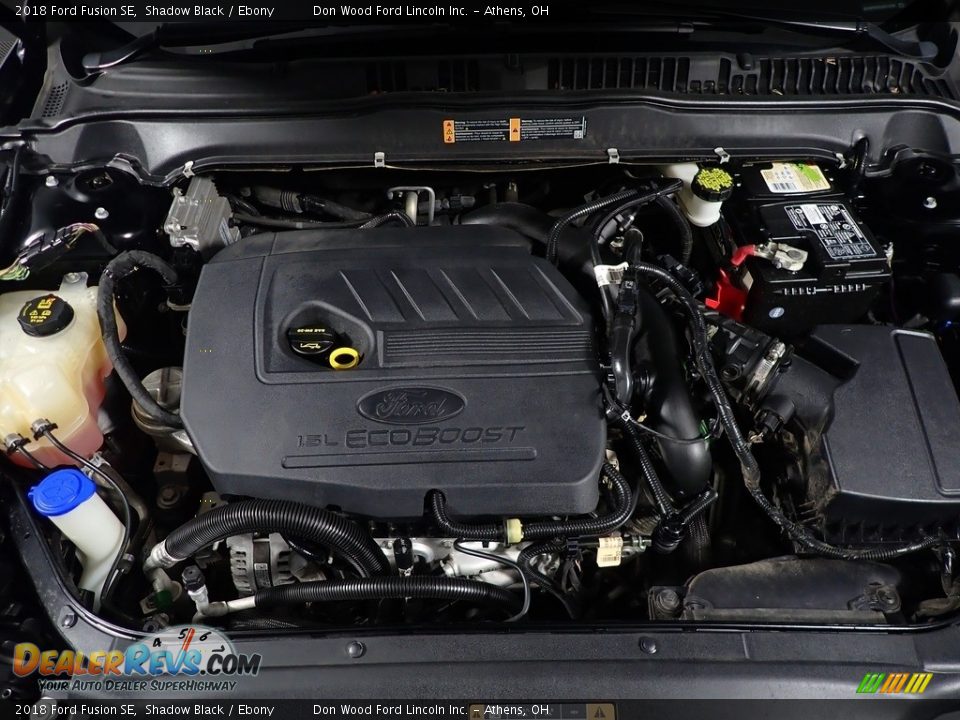 2018 Ford Fusion SE Shadow Black / Ebony Photo #7