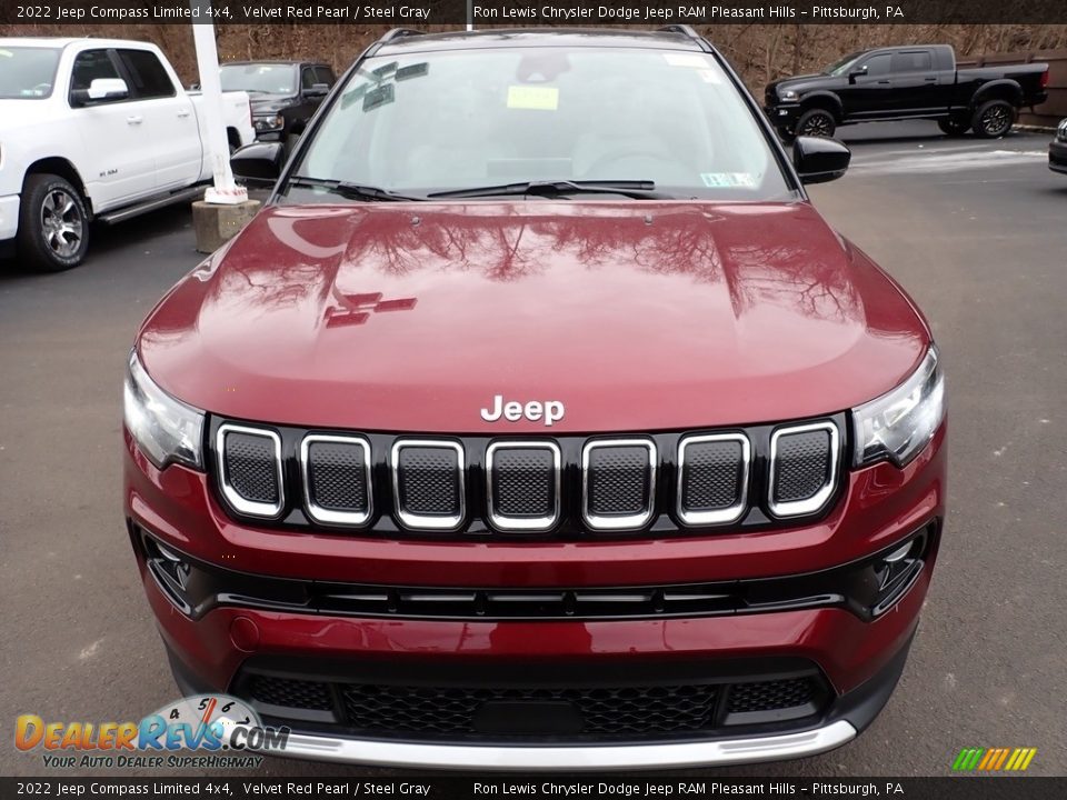 2022 Jeep Compass Limited 4x4 Velvet Red Pearl / Steel Gray Photo #9