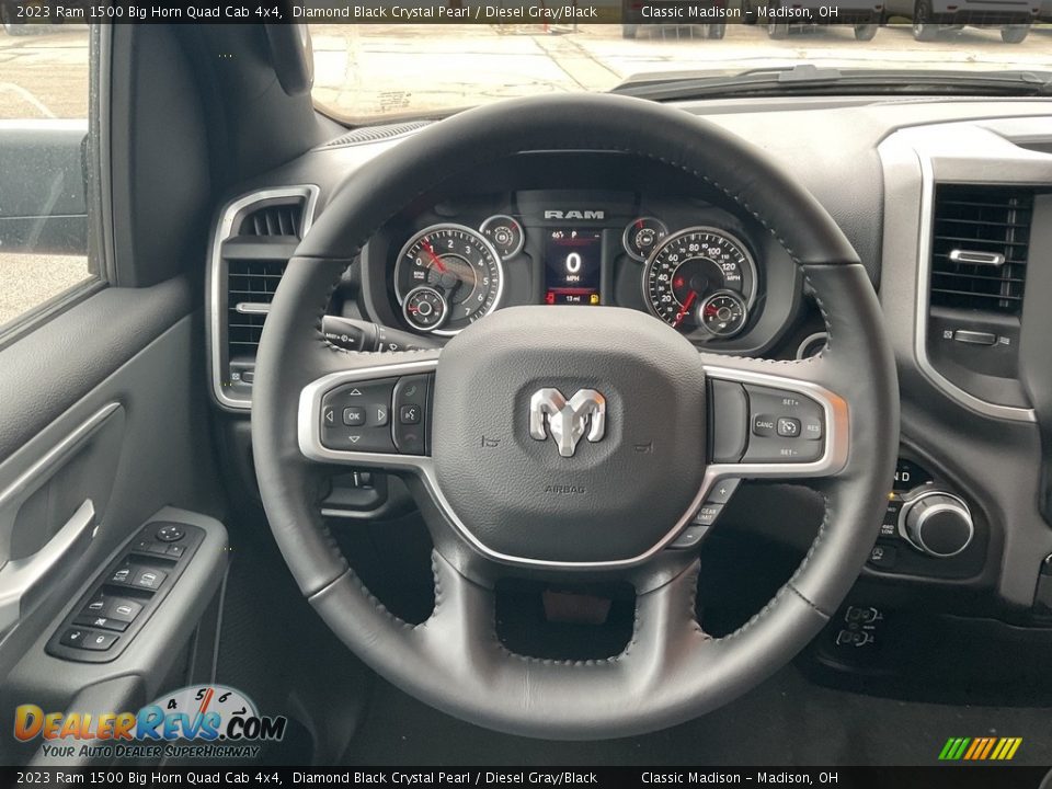 2023 Ram 1500 Big Horn Quad Cab 4x4 Steering Wheel Photo #10