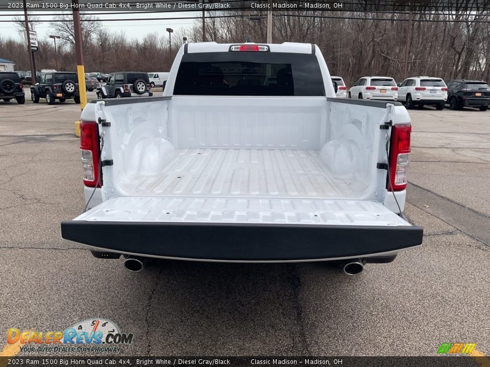 2023 Ram 1500 Big Horn Quad Cab 4x4 Bright White / Diesel Gray/Black Photo #7