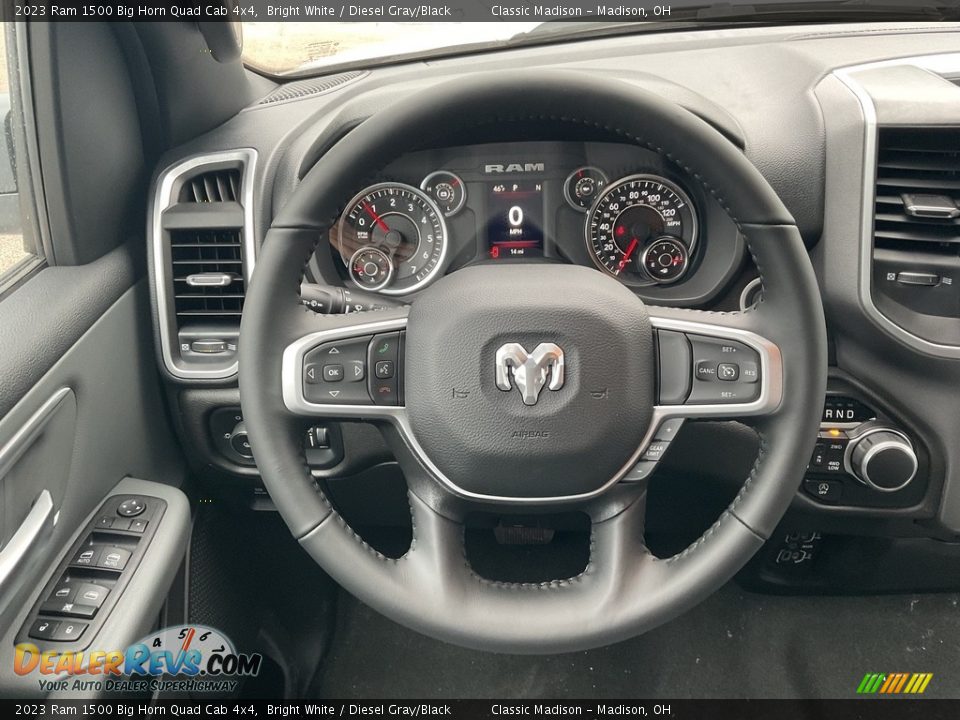 2023 Ram 1500 Big Horn Quad Cab 4x4 Steering Wheel Photo #10