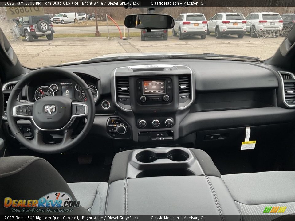 Dashboard of 2023 Ram 1500 Big Horn Quad Cab 4x4 Photo #11