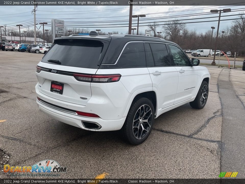 2022 Jeep Grand Cherokee Summit 4XE Hybrid Bright White / Tupelo/Black Photo #4