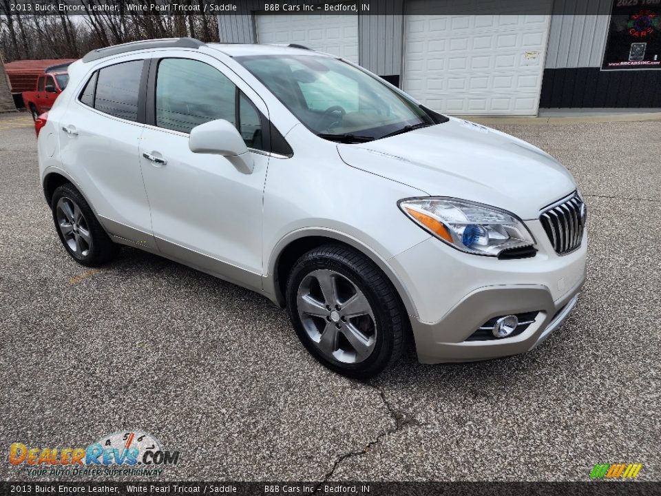 2013 Buick Encore Leather White Pearl Tricoat / Saddle Photo #4