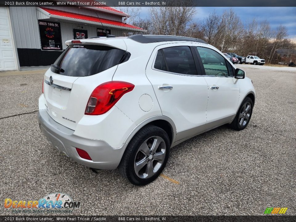 2013 Buick Encore Leather White Pearl Tricoat / Saddle Photo #5