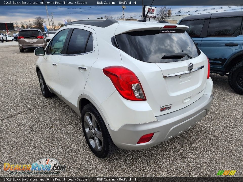 2013 Buick Encore Leather White Pearl Tricoat / Saddle Photo #6