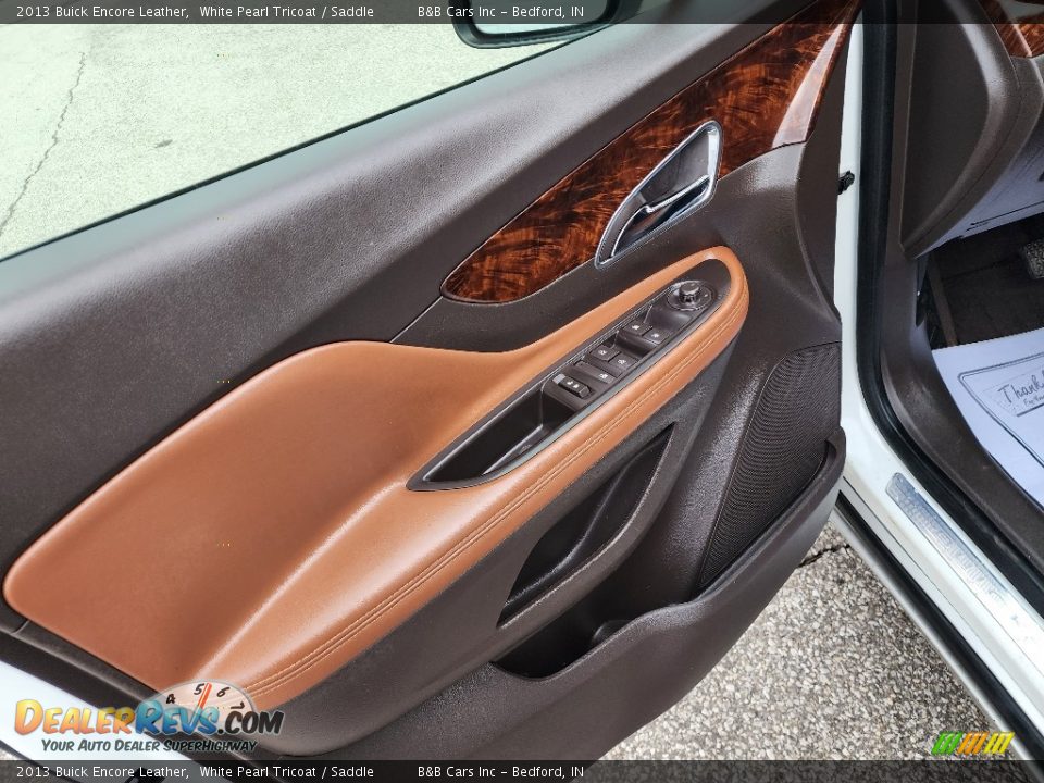 2013 Buick Encore Leather White Pearl Tricoat / Saddle Photo #7