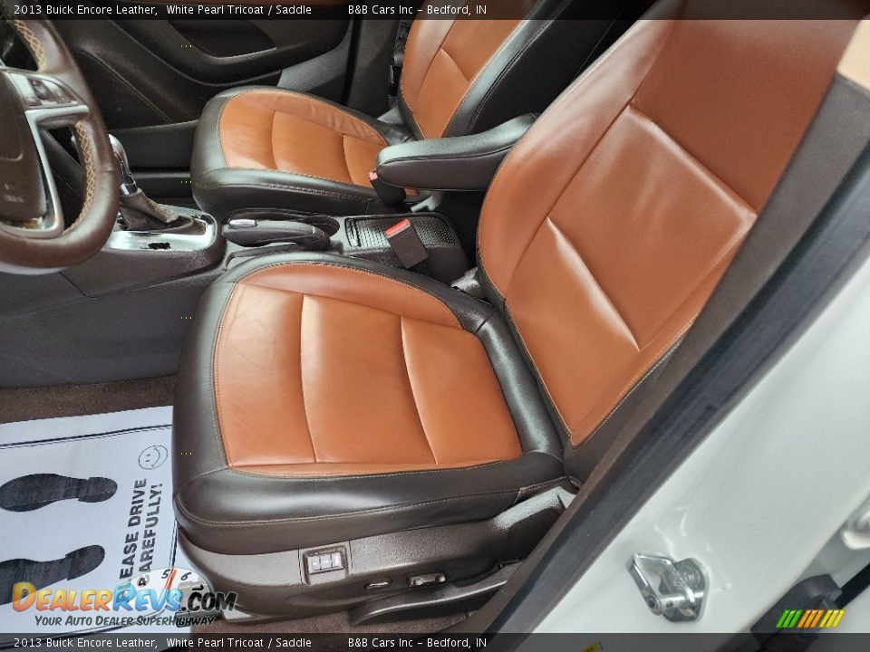 2013 Buick Encore Leather White Pearl Tricoat / Saddle Photo #8