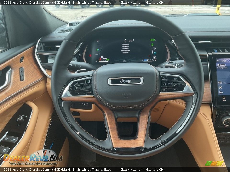 2022 Jeep Grand Cherokee Summit 4XE Hybrid Steering Wheel Photo #10