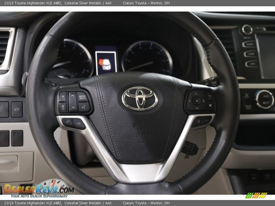 2019 Toyota Highlander XLE AWD Celestial Silver Metallic / Ash Photo #7
